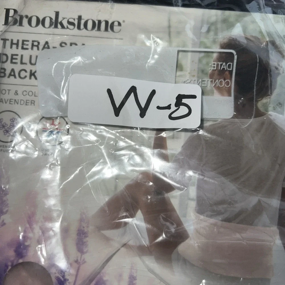 Brookstone Thera-Spa Warming Back Wrap Hot &‎ Cold Therapy Lavender Infused Gift